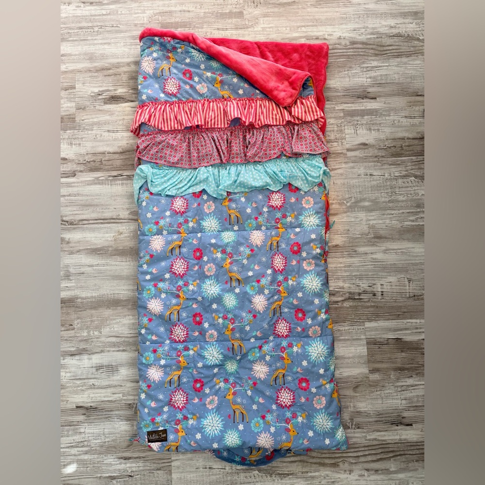 Matilda Jane Blue adorable sleeping bag/ nap mat